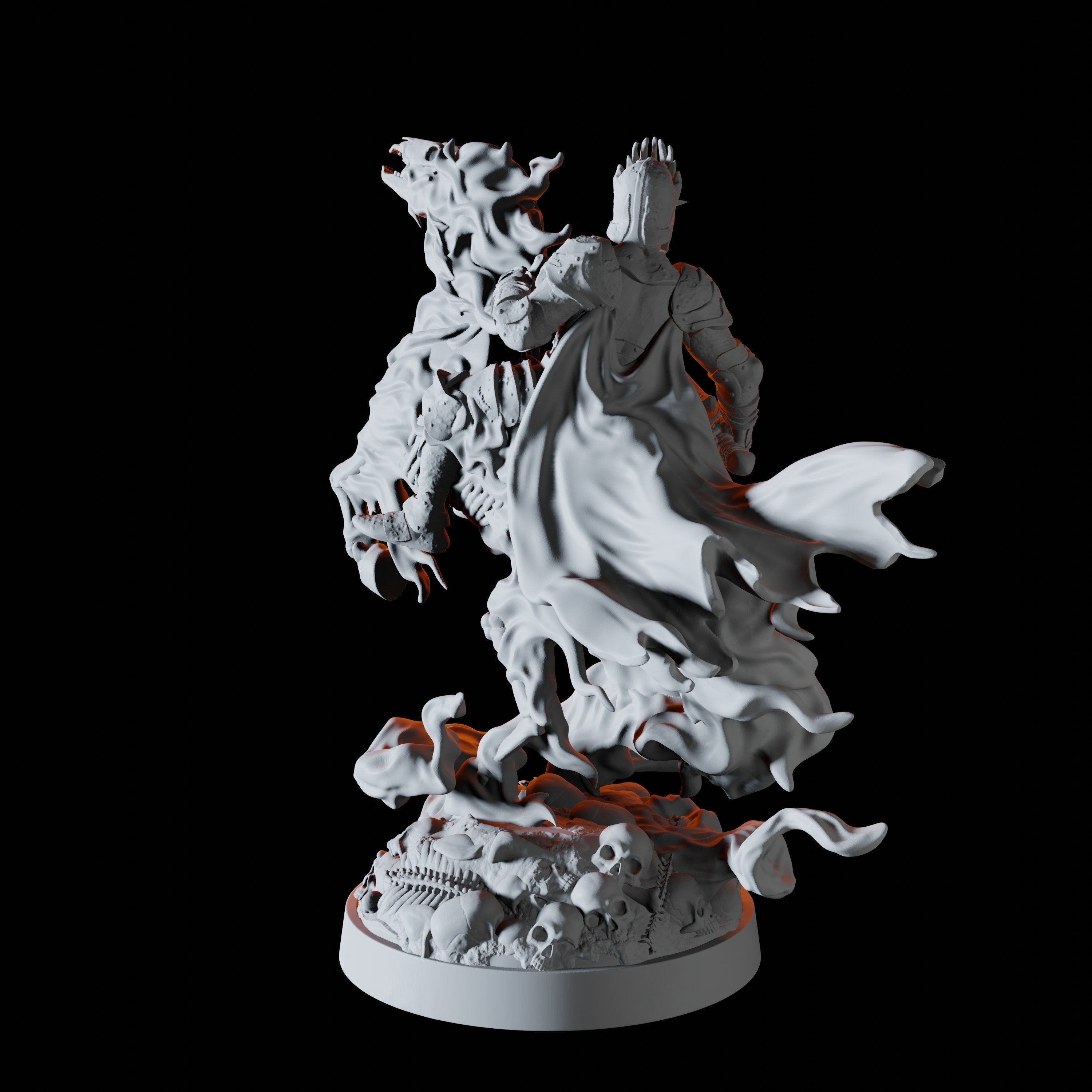 Wraith Knight Miniature for Dungeons and Dragons - Myth Forged