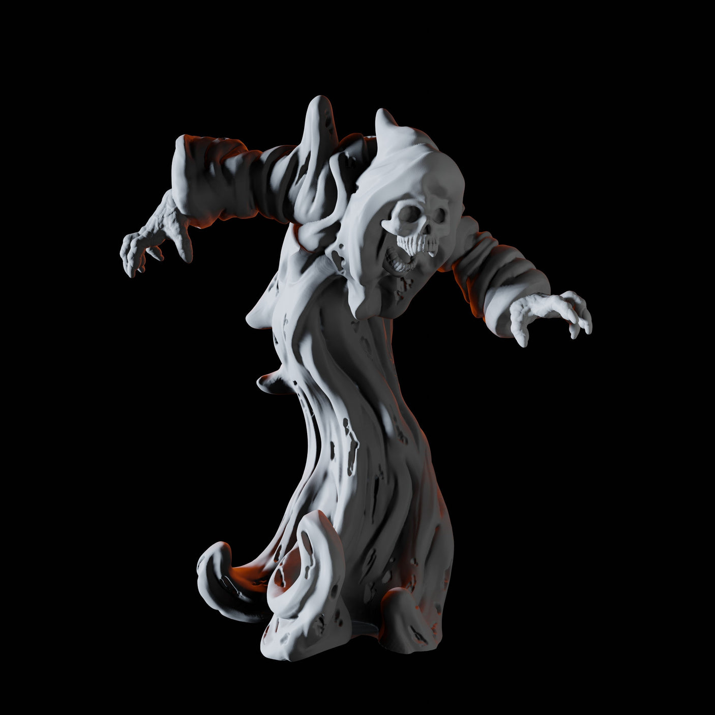 Wraith Miniature for Dungeons and Dragons, Pathfinder or other TTRPGs