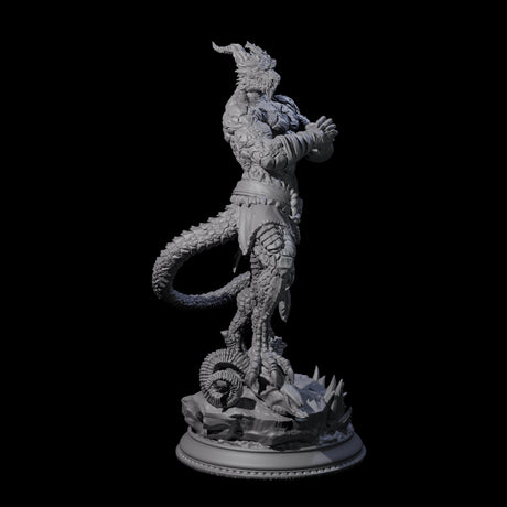 Wrapped Dragonborn Monk Miniature for Dungeons and Dragons, Pathfinder or other TTRPGs