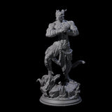 Wrapped Dragonborn Monk Miniature for Dungeons and Dragons, Pathfinder or other TTRPGs