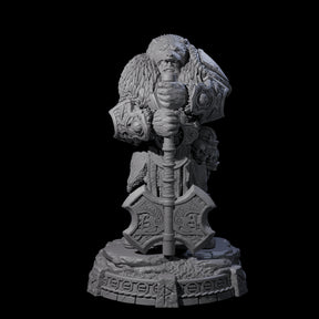 Wrapped Up Warrior of the North A Miniature for Dungeons and Dragons, Pathfinder or other TTRPGs