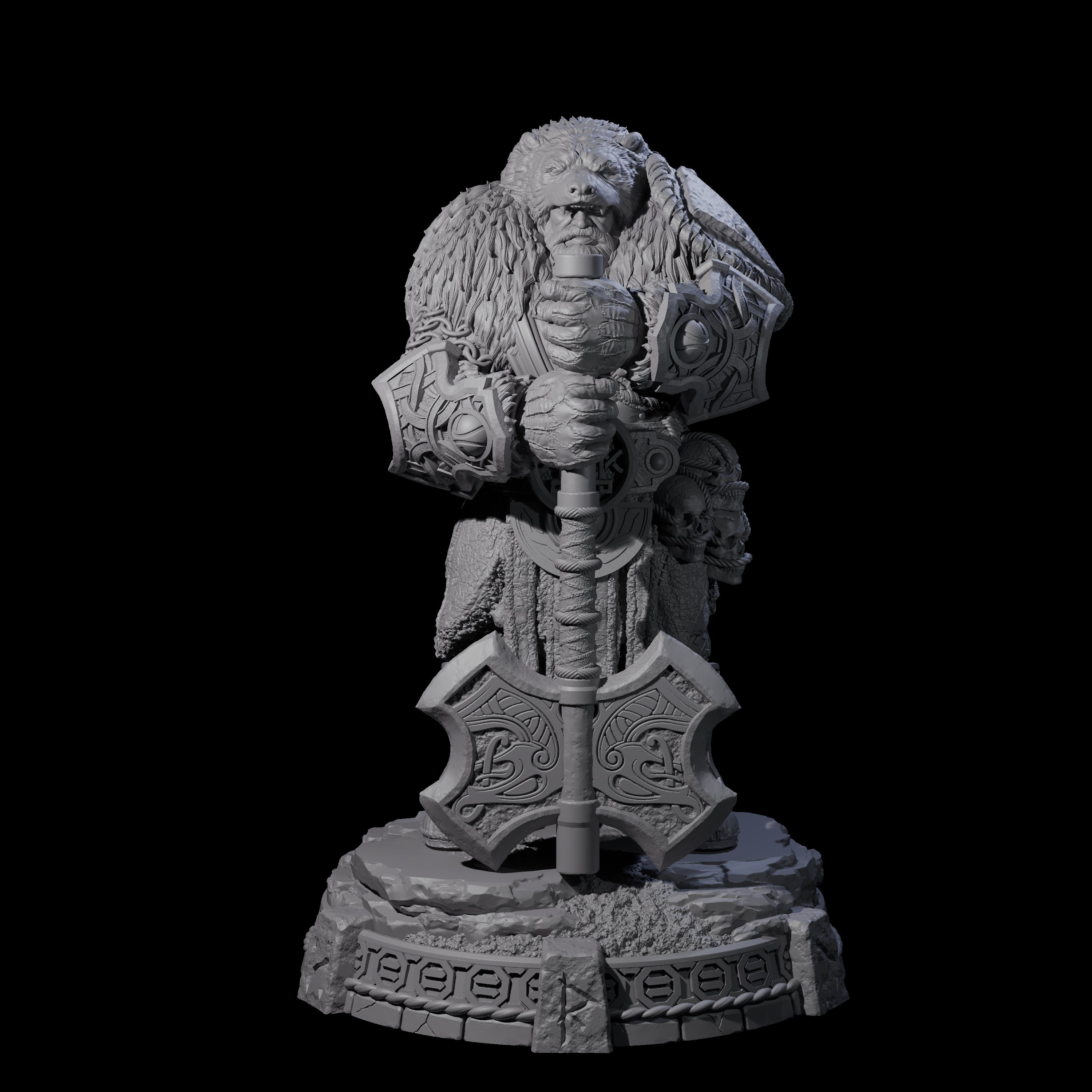 Wrapped Up Warrior of the North A Miniature for Dungeons and Dragons, Pathfinder or other TTRPGs