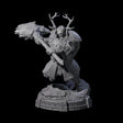 Wrapped Up Warrior of the North C Miniature for Dungeons and Dragons, Pathfinder or other TTRPGs