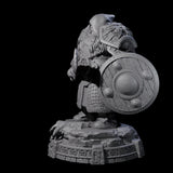Wrapped Up Warrior of the North D Miniature for Dungeons and Dragons, Pathfinder or other TTRPGs