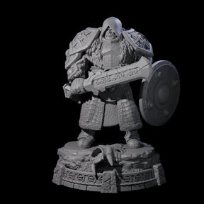 Wrapped Up Warrior of the North D Miniature for Dungeons and Dragons, Pathfinder or other TTRPGs