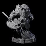 Wrapped Up Warrior of the North E Miniature for Dungeons and Dragons, Pathfinder or other TTRPGs