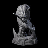 Wrapped Up Warrior of the North E Miniature for Dungeons and Dragons, Pathfinder or other TTRPGs