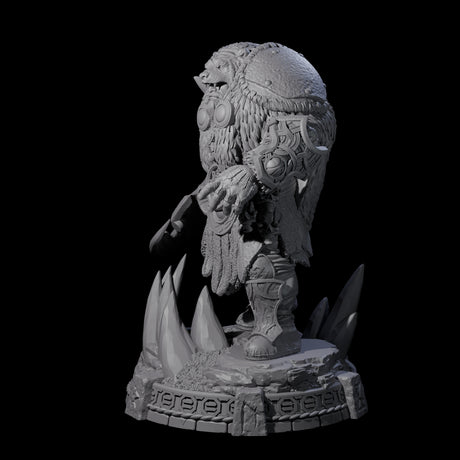 Wrapped Up Warrior of the North E Miniature for Dungeons and Dragons, Pathfinder or other TTRPGs