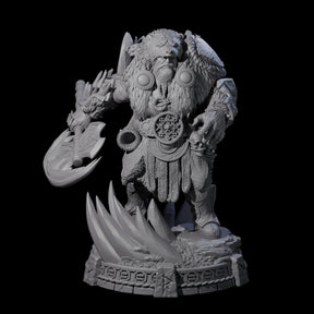 Wrapped Up Warrior of the North E Miniature for Dungeons and Dragons, Pathfinder or other TTRPGs