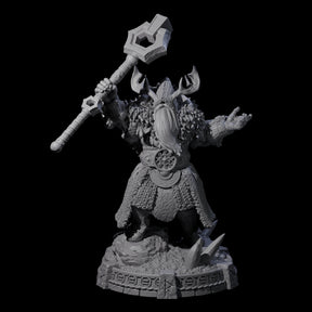 Wrapped Up Warrior of the North G Miniature for Dungeons and Dragons, Pathfinder or other TTRPGs
