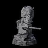 Wrapped Up Warrior of the North H Miniature for Dungeons and Dragons, Pathfinder or other TTRPGs