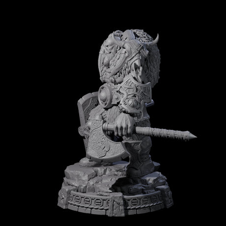 Wrapped Up Warrior of the North H Miniature for Dungeons and Dragons, Pathfinder or other TTRPGs