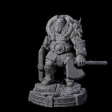 Wrapped Up Warrior of the North H Miniature for Dungeons and Dragons, Pathfinder or other TTRPGs