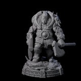 Wrapped Up Warrior of the North H Miniature for Dungeons and Dragons, Pathfinder or other TTRPGs