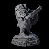 Wrapped Up Warrior of the North I Miniature for Dungeons and Dragons, Pathfinder or other TTRPGs