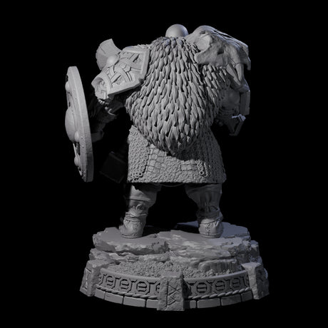 Wrapped Up Warrior of the North I Miniature for Dungeons and Dragons, Pathfinder or other TTRPGs