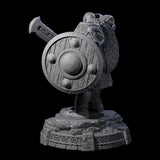 Wrapped Up Warrior of the North I Miniature for Dungeons and Dragons, Pathfinder or other TTRPGs
