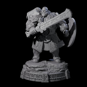 Wrapped Up Warrior of the North I Miniature for Dungeons and Dragons, Pathfinder or other TTRPGs