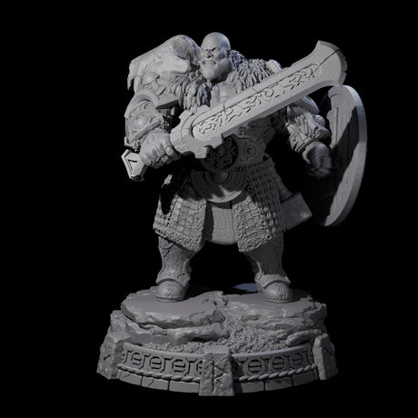 Wrapped Up Warriors of the North Miniature for Dungeons and Dragons, Pathfinder or other TTRPGs