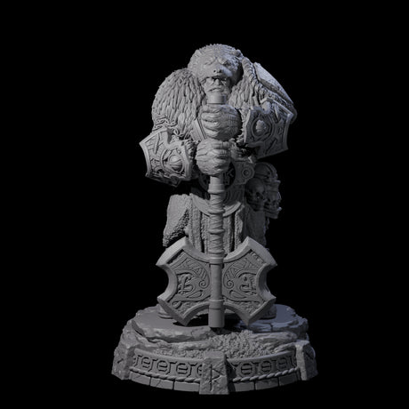 Wrapped Up Warriors of the North Miniature for Dungeons and Dragons, Pathfinder or other TTRPGs