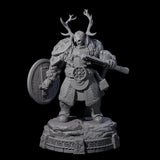 Wrapped Up Warriors of the North Miniature for Dungeons and Dragons, Pathfinder or other TTRPGs
