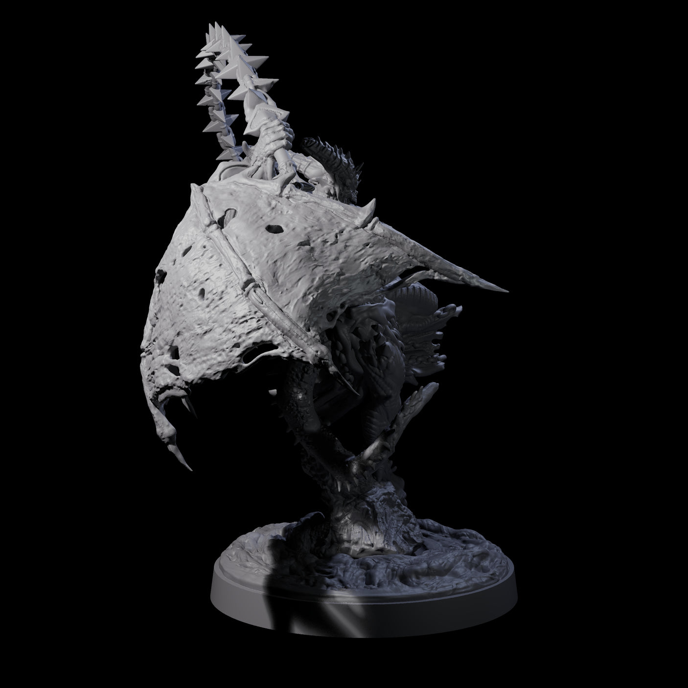 Wrathful Demon Courtier A Miniature for Dungeons and Dragons, Pathfinder or other TTRPGs