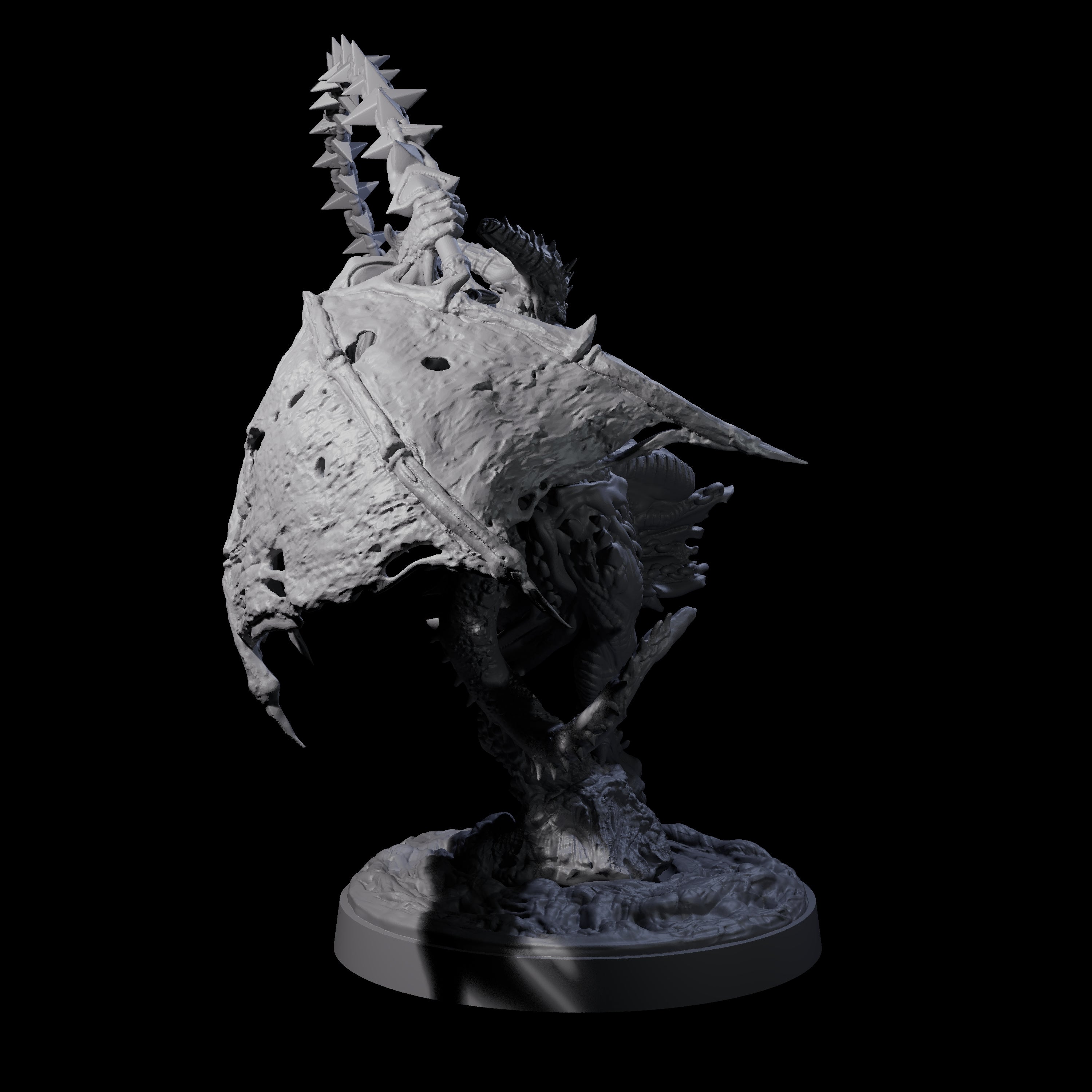 Wrathful Demon Courtier A Miniature for Dungeons and Dragons, Pathfinder or other TTRPGs