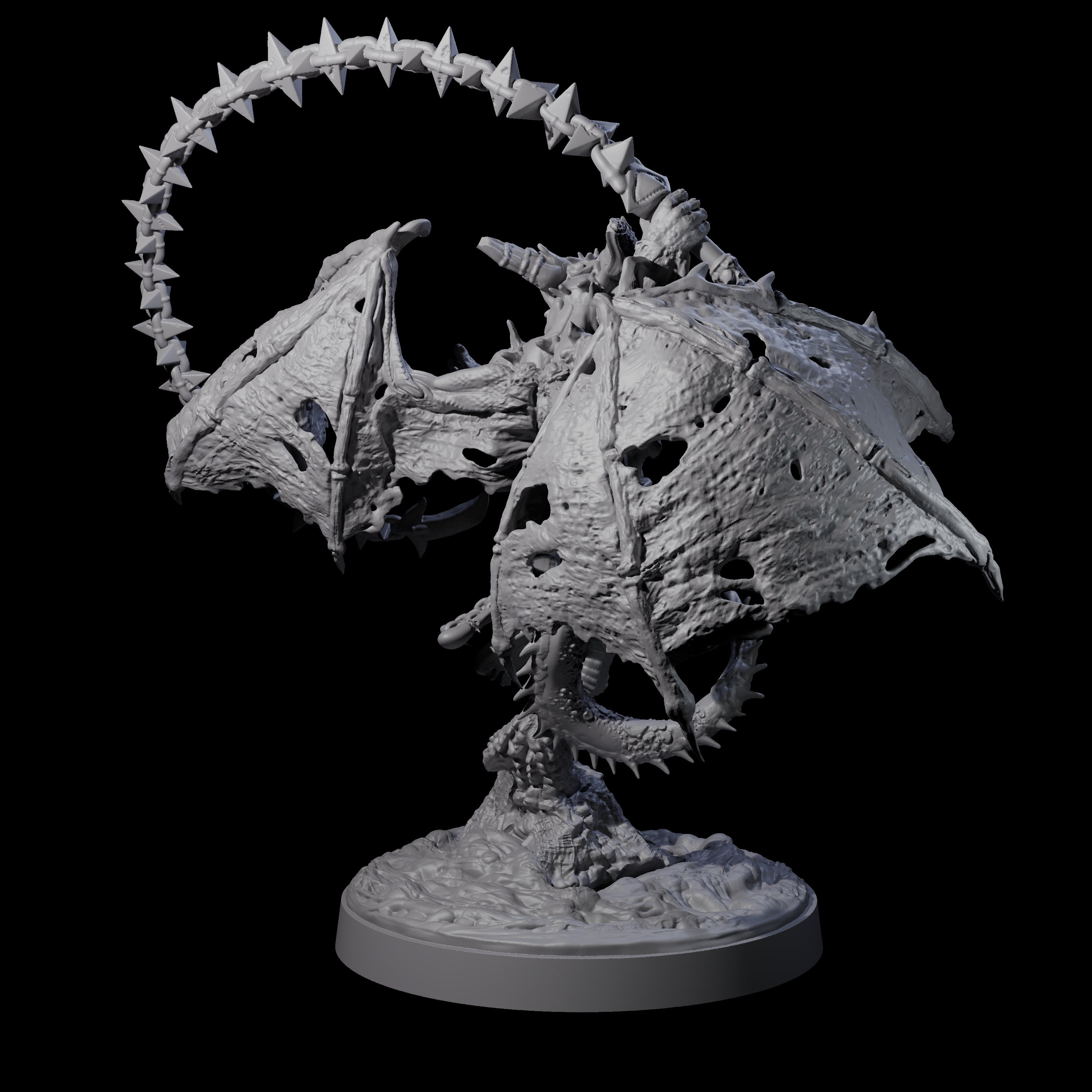 Wrathful Demon Courtier A Miniature for Dungeons and Dragons, Pathfinder or other TTRPGs