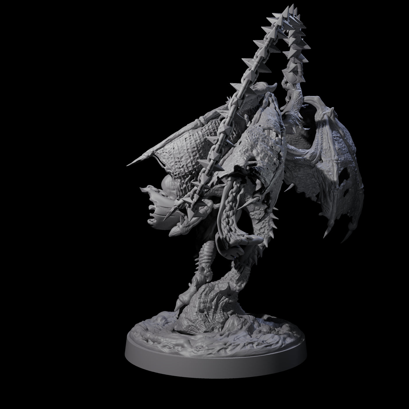 Wrathful Demon Courtier A Miniature for Dungeons and Dragons, Pathfinder or other TTRPGs