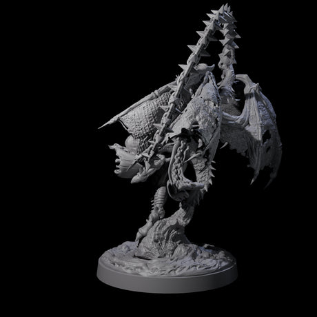 Wrathful Demon Courtier A Miniature for Dungeons and Dragons, Pathfinder or other TTRPGs