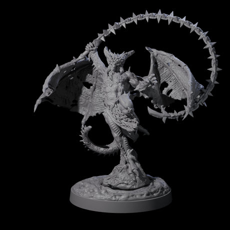 Wrathful Demon Courtier A Miniature for Dungeons and Dragons, Pathfinder or other TTRPGs