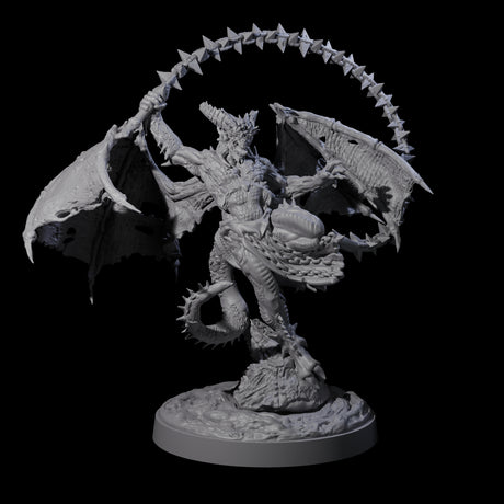 Wrathful Demon Courtier A Miniature for Dungeons and Dragons, Pathfinder or other TTRPGs