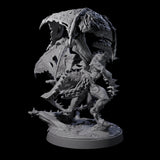 Wrathful Demon Courtier B Miniature for Dungeons and Dragons, Pathfinder or other TTRPGs