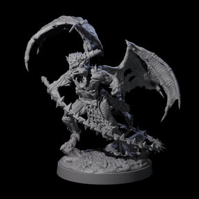 Wrathful Demon Courtier B Miniature for Dungeons and Dragons, Pathfinder or other TTRPGs