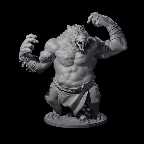 Wrathful Ratfolk Berserker Miniature for Dungeons and Dragons, Pathfinder or other TTRPGs