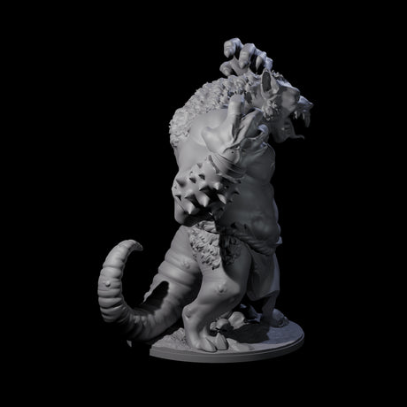 Wrathful Ratfolk Berserker Miniature for Dungeons and Dragons, Pathfinder or other TTRPGs