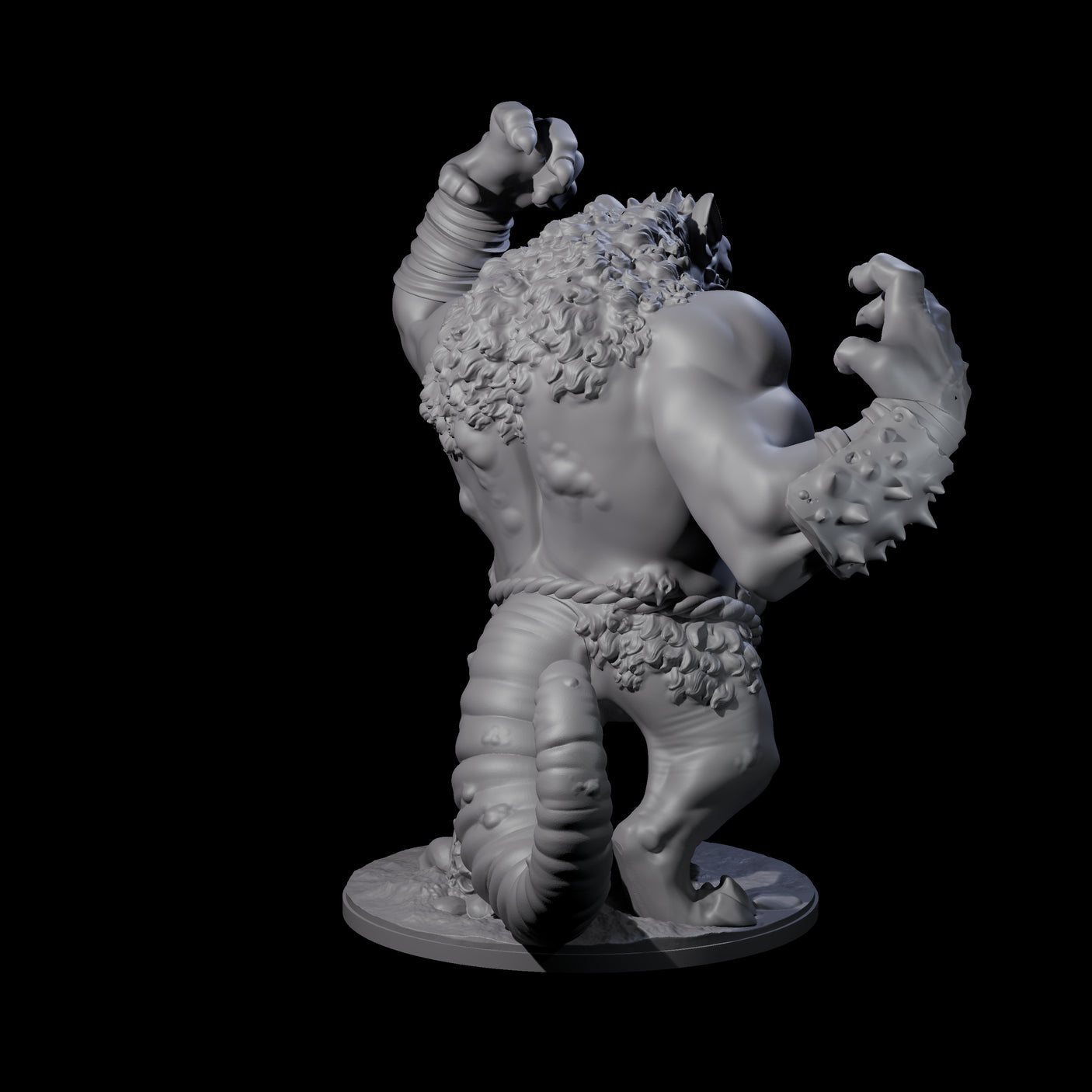 Wrathful Ratfolk Berserker Miniature for Dungeons and Dragons, Pathfinder or other TTRPGs