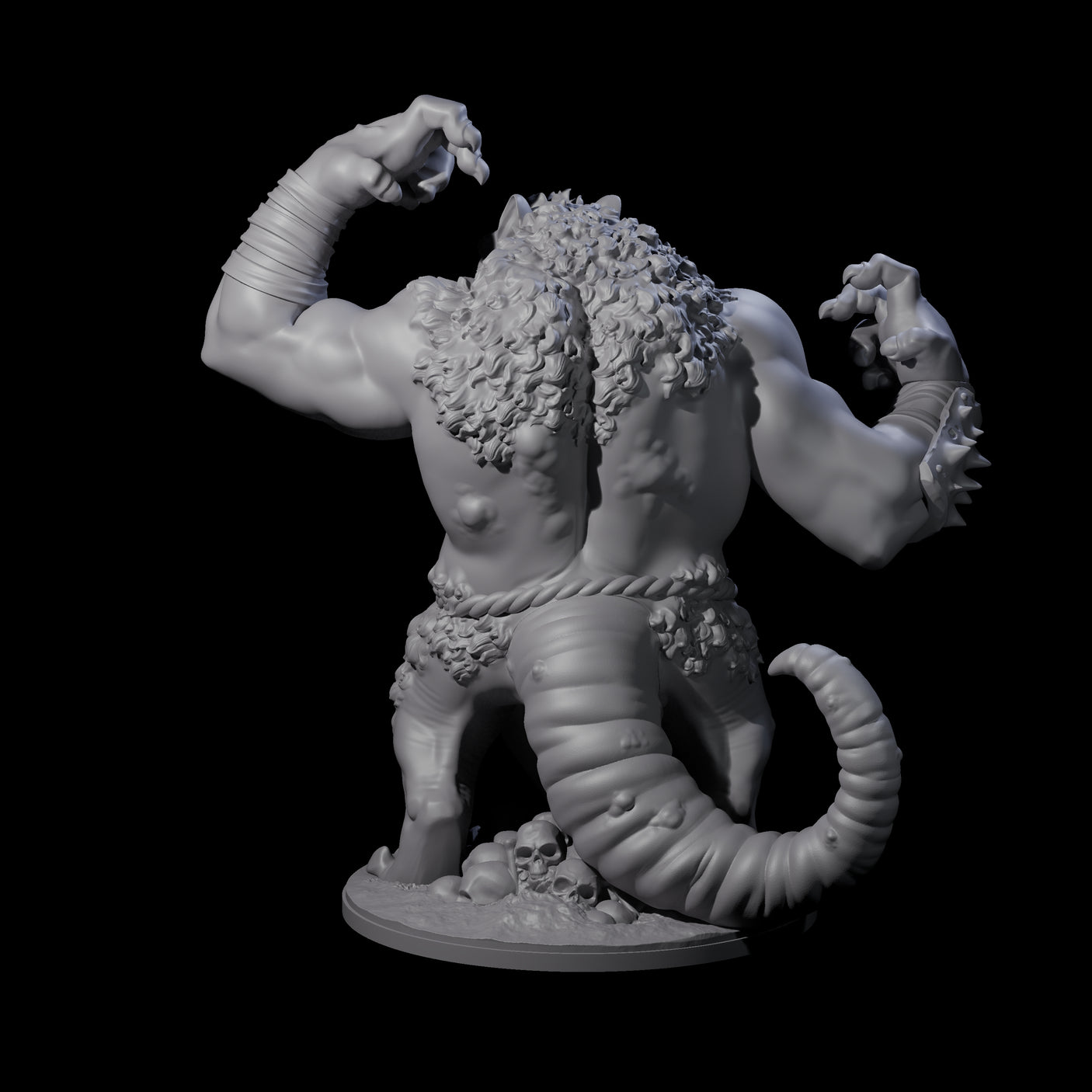 Wrathful Ratfolk Berserker Miniature for Dungeons and Dragons, Pathfinder or other TTRPGs