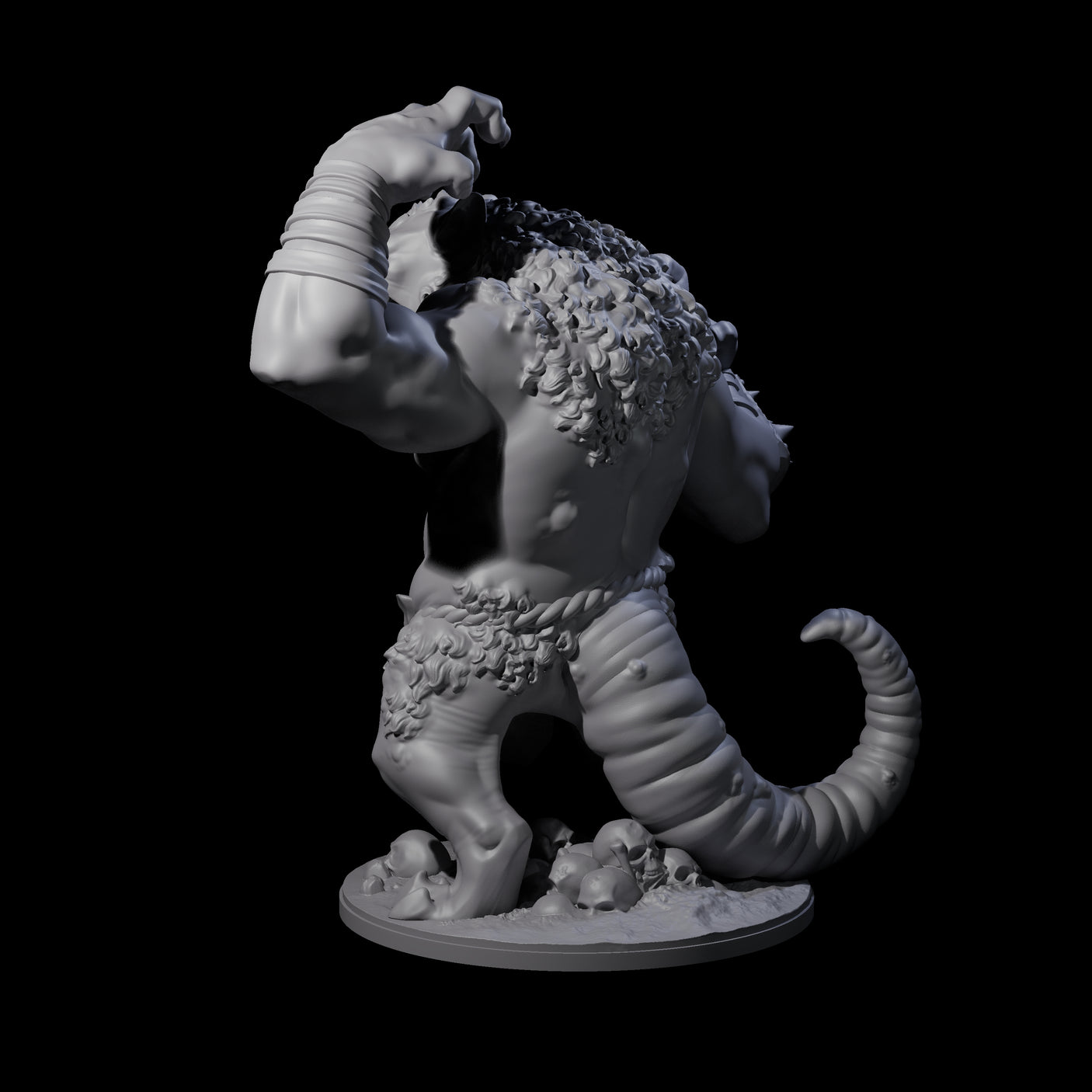Wrathful Ratfolk Berserker Miniature for Dungeons and Dragons, Pathfinder or other TTRPGs