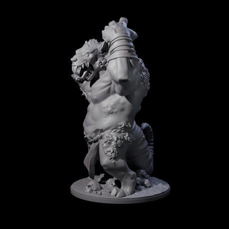 Wrathful Ratfolk Berserker Miniature for Dungeons and Dragons, Pathfinder or other TTRPGs