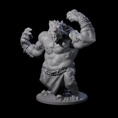 Wrathful Ratfolk Berserker Miniature for Dungeons and Dragons, Pathfinder or other TTRPGs