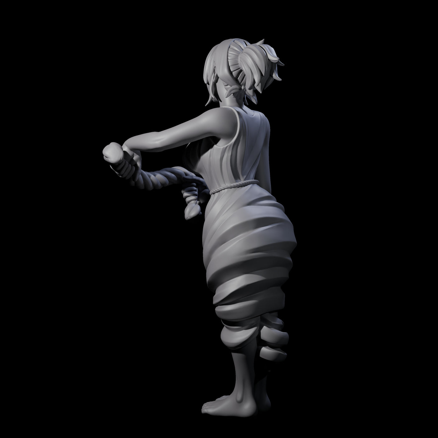 Wringing Out Washerwoman Miniature for Dungeons and Dragons, Pathfinder or other TTRPGs