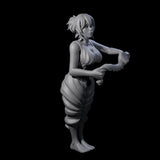 Wringing Out Washerwoman Miniature for Dungeons and Dragons, Pathfinder or other TTRPGs
