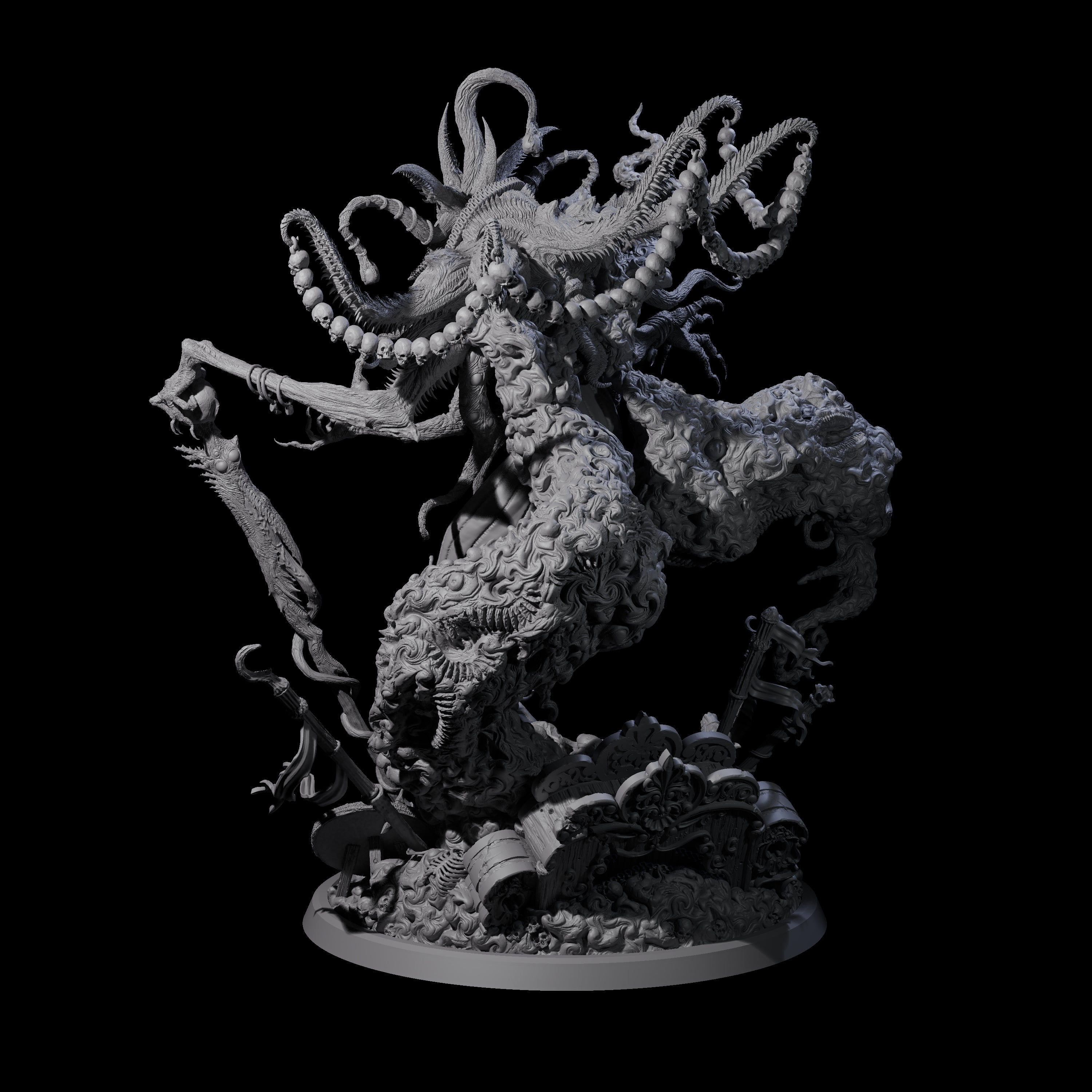 Writhing Star Spawn Seer Miniature for Dungeons and Dragons, Pathfinder or other TTRPGs