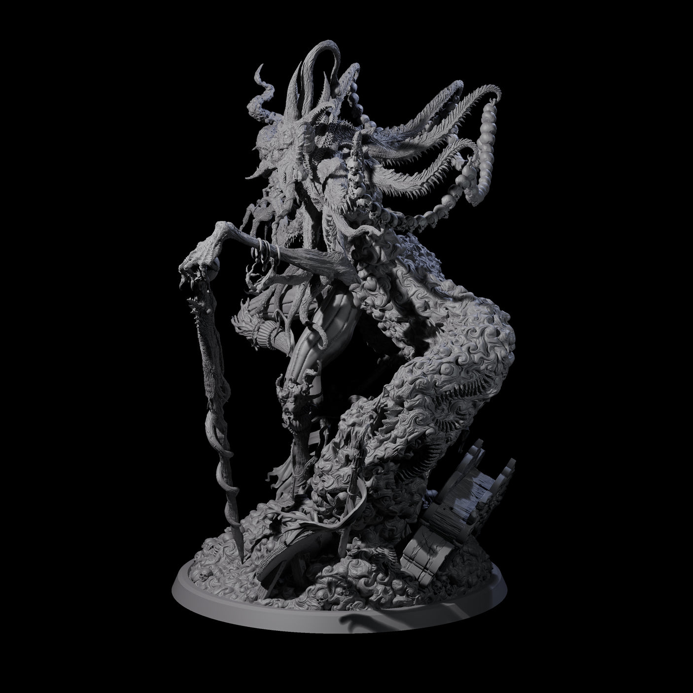 Writhing Star Spawn Seer Miniature for Dungeons and Dragons, Pathfinder or other TTRPGs