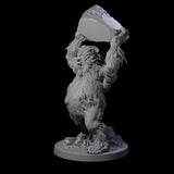 Yeti Stonehurler A Miniature for Dungeons and Dragons, Pathfinder or other TTRPGs