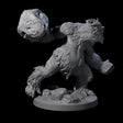Yeti Stonehurler B Miniature for Dungeons and Dragons, Pathfinder or other TTRPGs