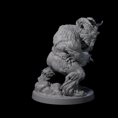 Yeti Stonehurler C Miniature for Dungeons and Dragons, Pathfinder or other TTRPGs