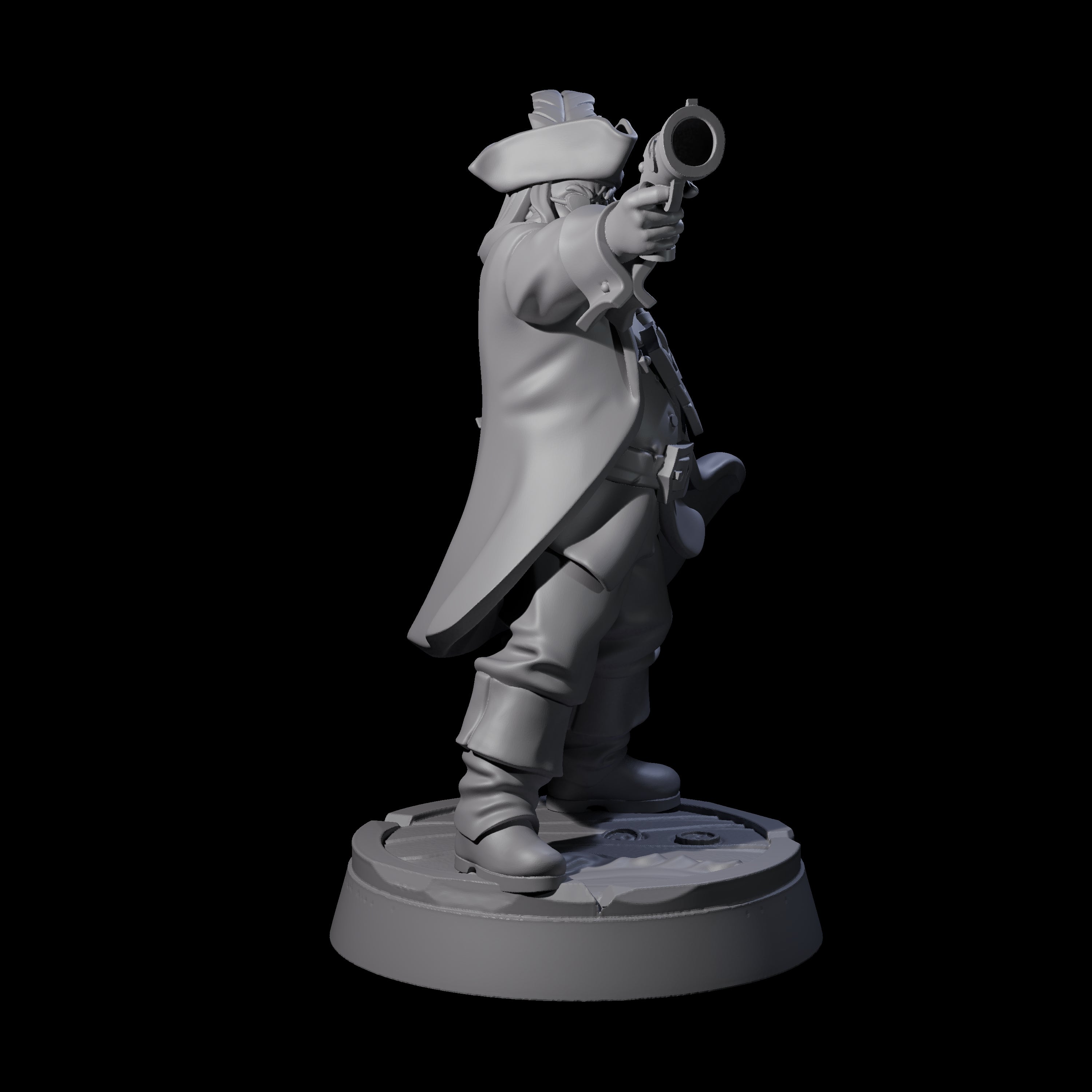 Yo-Hoing Human Captain Miniature for Dungeons and Dragons, Pathfinder or other TTRPGs