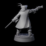 Yo-Hoing Human Captain Miniature for Dungeons and Dragons, Pathfinder or other TTRPGs